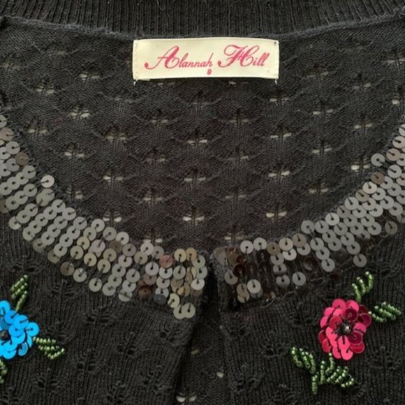 Alannah Hill Black Bolero Size 8 - Picture 3 of 4